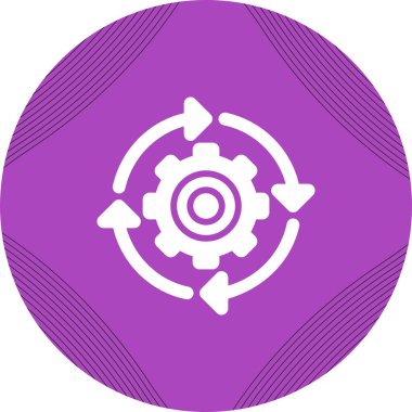 Devamlı Bütünleşme simgesi vektör illüstrasyonu