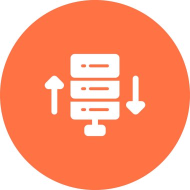 Bant genişliği web simgesi, vektör illüstrasyonu 