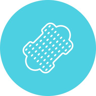 Deri ağ simgesi vektör illüstrasyonu