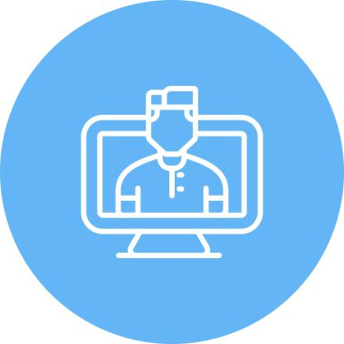 bilgisayar simgesi, vektör illüstrasyonu basit tasarım