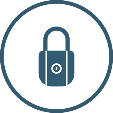 Asma kilit simgesinin web illüstrasyonu