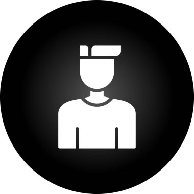 kullanıcı. Web simgesi basit illüstrasyon