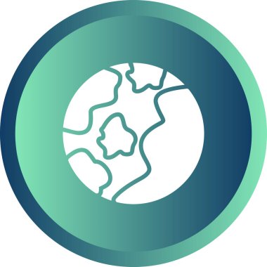 Earth icon, vector illustration simple design