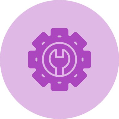 Cogwheel simgesinin vektör illüstrasyonu