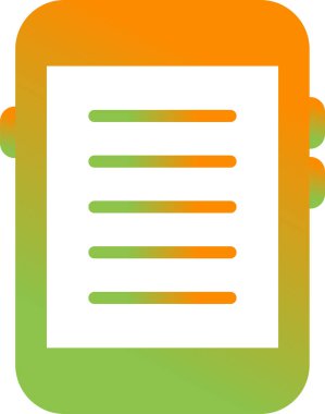 E-okuyucu ağ simgesi, vektör illüstrasyonu