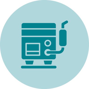 Kaynak Makinesi simgesi, vektör illüstrasyonu basit tasarım