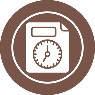 belge web simgesi vektör illüstrasyonu