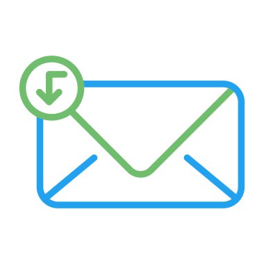 E-posta. Web simgesi basit illüstrasyon 