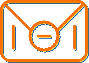 E- posta simgesinin vektör illüstrasyonu