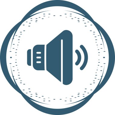 ses hoparlörü simgesi, web illüstrasyonu