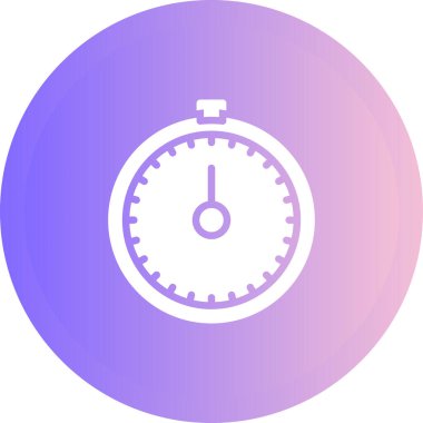 Kronometre Web simgesi basit illüstrasyon
