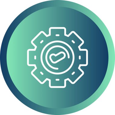 dişli simgesinin vektör illüstrasyonu