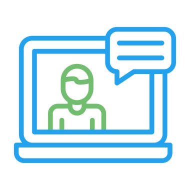 Web Conference web icon  illustration