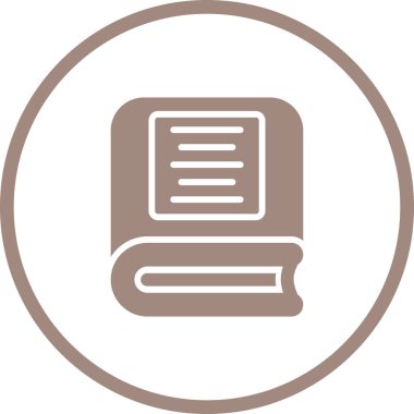 kitap simgesi, vektör illüstrasyonu basit tasarım