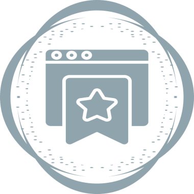 Yer İmi Sekmeleri web simgesi, basit vektör illüstrasyonu