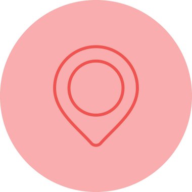 Konum belirleyici simgesinin vektör illüstrasyonu