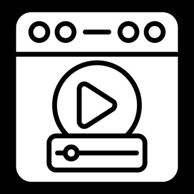 Tarayıcı simgesinin vektör illüstrasyonu