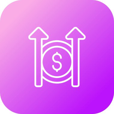 maliyet web simgesi vektör illüstrasyonu 