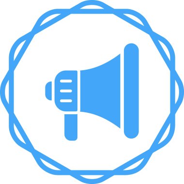 Moda tarzında konuşmacı simgesi. Megafon.