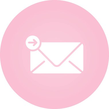 posta simgesi, vektör illüstrasyonu basit tasarım gönder