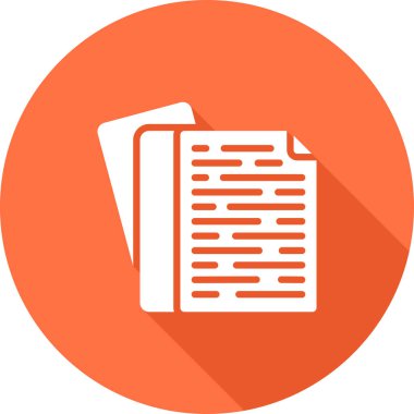 belge web simgesi vektör illüstrasyonu