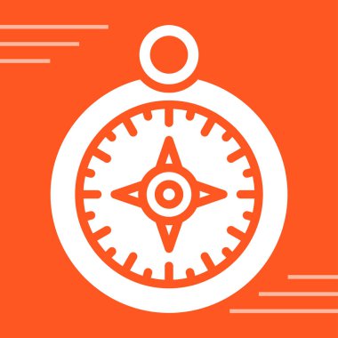 pusula simgesi web basit illüstrasyon