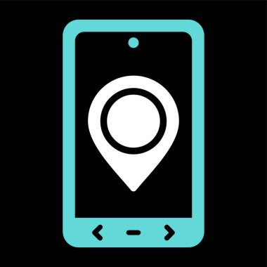 Konum simgesinin vektör illüstrasyonu