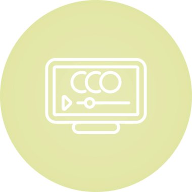 Animasyon web simgesinin vektör çizimi