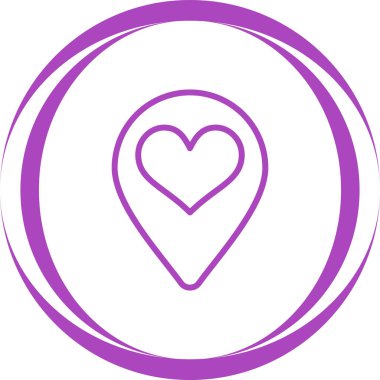 Konum simgesinin vektör illüstrasyonu