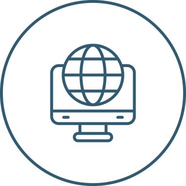 Modern eCommerce Ev Sahipliği simgesinin vektör illüstrasyonu 