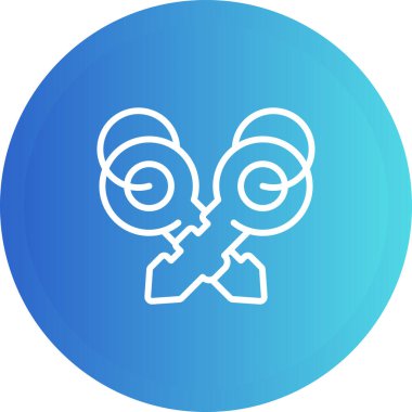 Anahtarlar. Web simgesi basit illüstrasyon