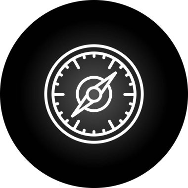 pusula simgesi web basit illüstrasyon