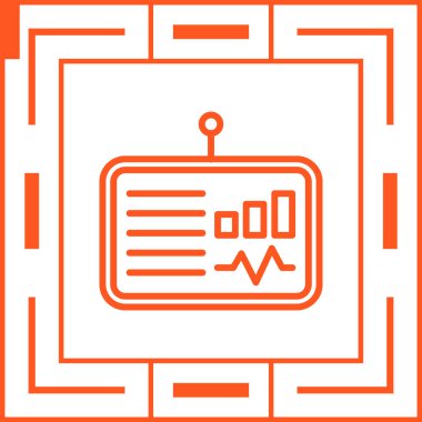 Gösterge paneli ikon vektör illüstrasyonu 