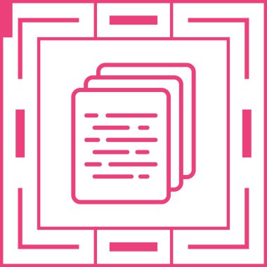 belge sayfa simgesi, vektör illüstrasyonu basit tasarım