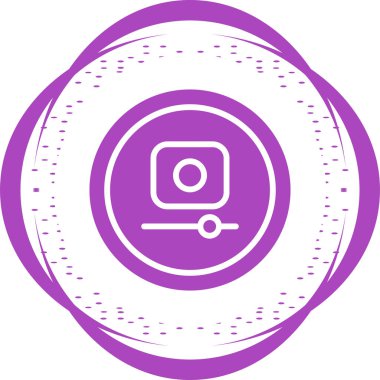 Video Kaydı Düğmesi simgesinin vektör illüstrasyonu