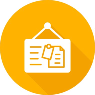 Tahta web simgesi, basit illüstrasyon