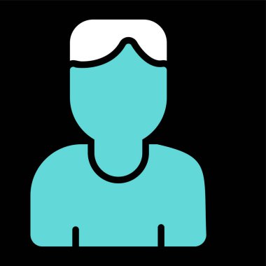 Hasta web simgesi vektör illüstrasyonu