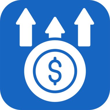 Maliyet web simgesi basit illüstrasyon