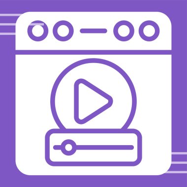 Tarayıcı simgesinin vektör illüstrasyonu