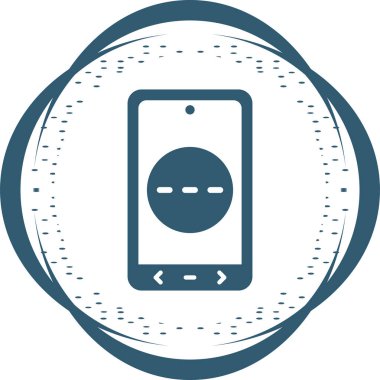 Smartphone ileti simgesi, vektör illüstrasyonu basit tasarım