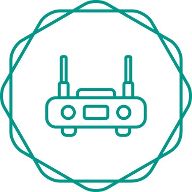 router vektör simgesi, tasarım taslağı 