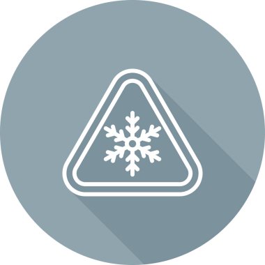 Kar tanesi. Web simgesi basit illüstrasyon