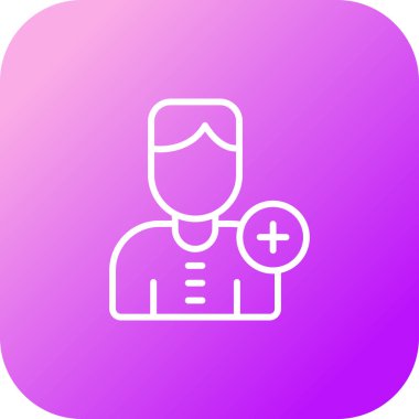 doktor simgesi, vektör illüstrasyonu basit tasarım