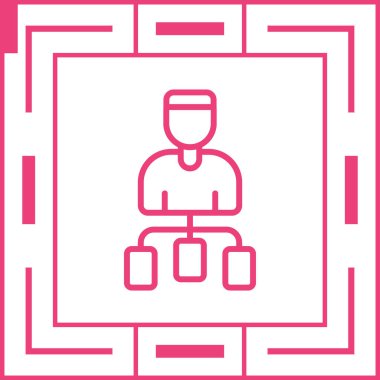 Kullanıcı Akımı simgesi vektör illüstrasyonu