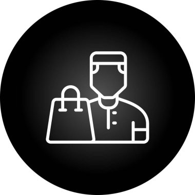 kullanıcı. Web simgesi basit illüstrasyon