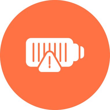 düşük pil ağ simgesi, basit vektör illüstrasyonu