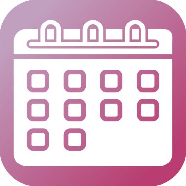 takvim anımsatma simgesi, özet biçimi, vektör illüstrasyonu