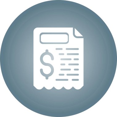 fatura simgesi, vektör illüstrasyonu basit tasarım