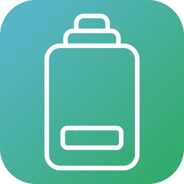 düşük pil ağ simgesi, basit vektör illüstrasyonu