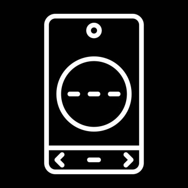 Smartphone ileti simgesi, vektör illüstrasyonu basit tasarım